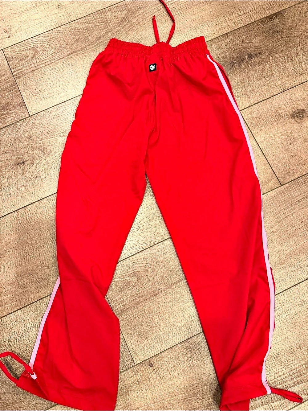 FIVE Red 90s Track Pants YXL